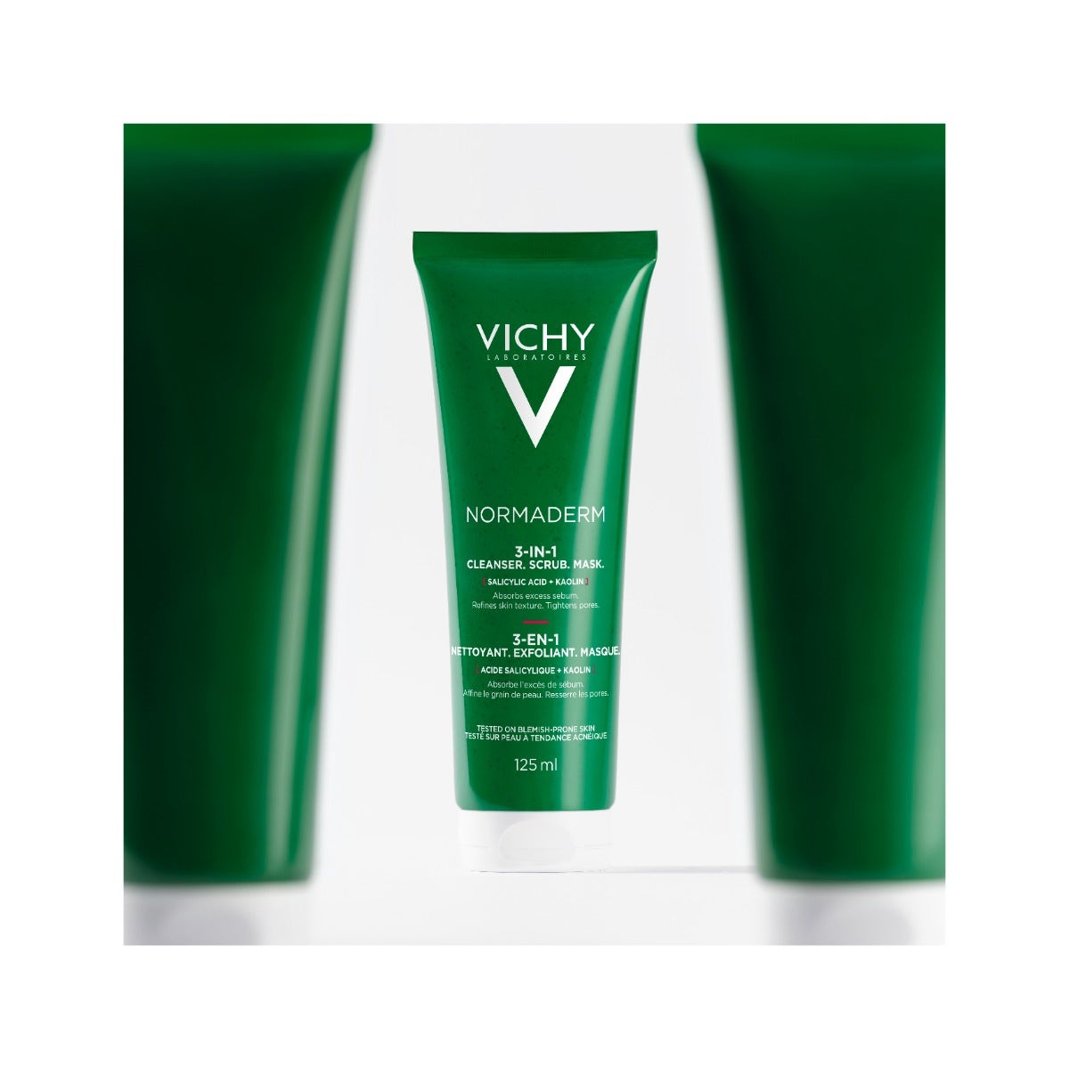 Vichy Normaderm 3 in 1 Esfoliante + Crema Detergente + Maschera 125 ml