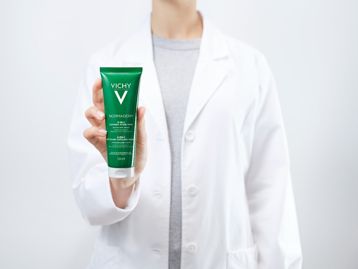 Vichy Normaderm 3 in 1 Esfoliante + Crema Detergente + Maschera 125 ml