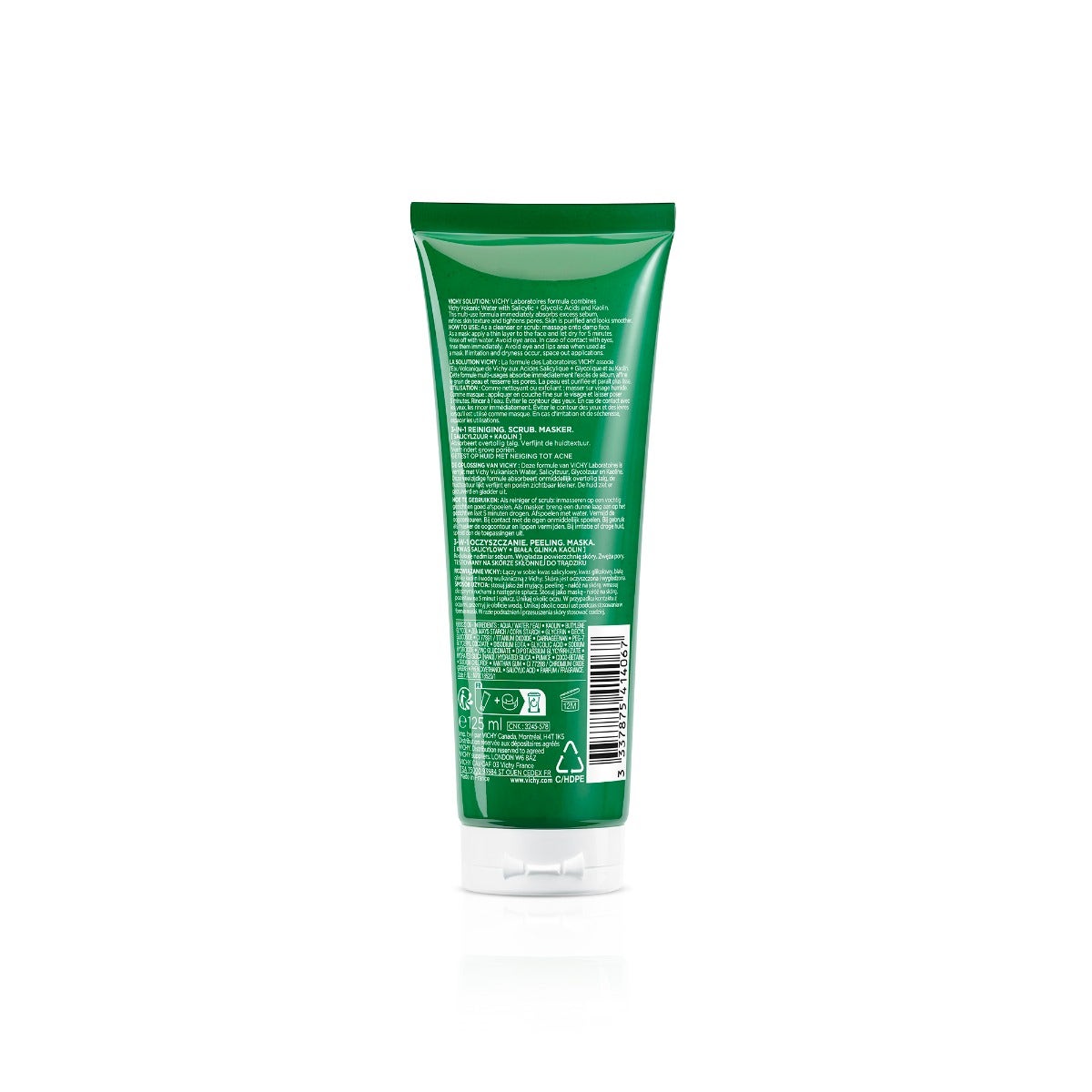 Vichy Normaderm 3 in 1 Esfoliante + Crema Detergente + Maschera 125 ml
