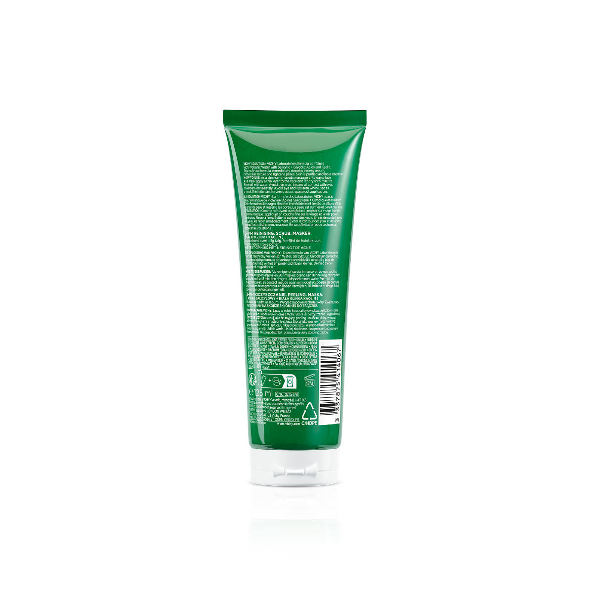 Vichy Normaderm 3 in 1 Esfoliante + Crema Detergente + Maschera 125 ml