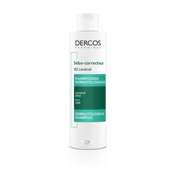 Vichy Dercos Shampoo Sebo Regolatore Trattante Capelli Grassi 200ml
