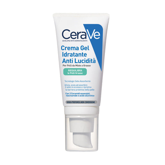 CeraVe Crema Viso Idratante Anti-lucidità Pelle Grassa e Mista 50ml