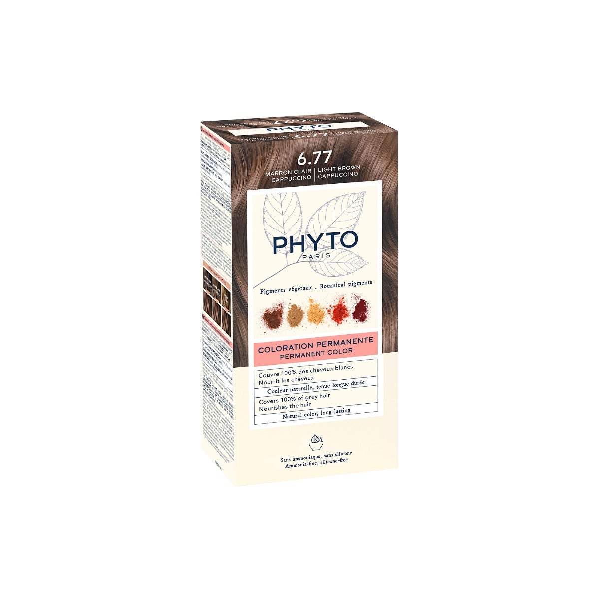 Phyto Phytocolor 6.77 Marrone Chiaro Cappuccino Colorazione Permanente Per Capelli