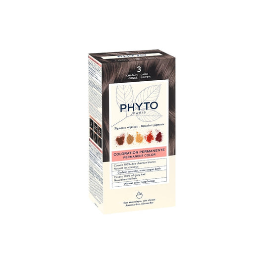 Phyto Phytocolor 3 Castano Scuro Colorazione Permanente Per Capelli