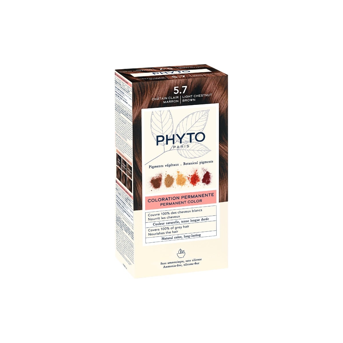 Phyto Phytocolor 5.7 Castano Chiaro Tabacco Colorazione Permanente Per Capelli