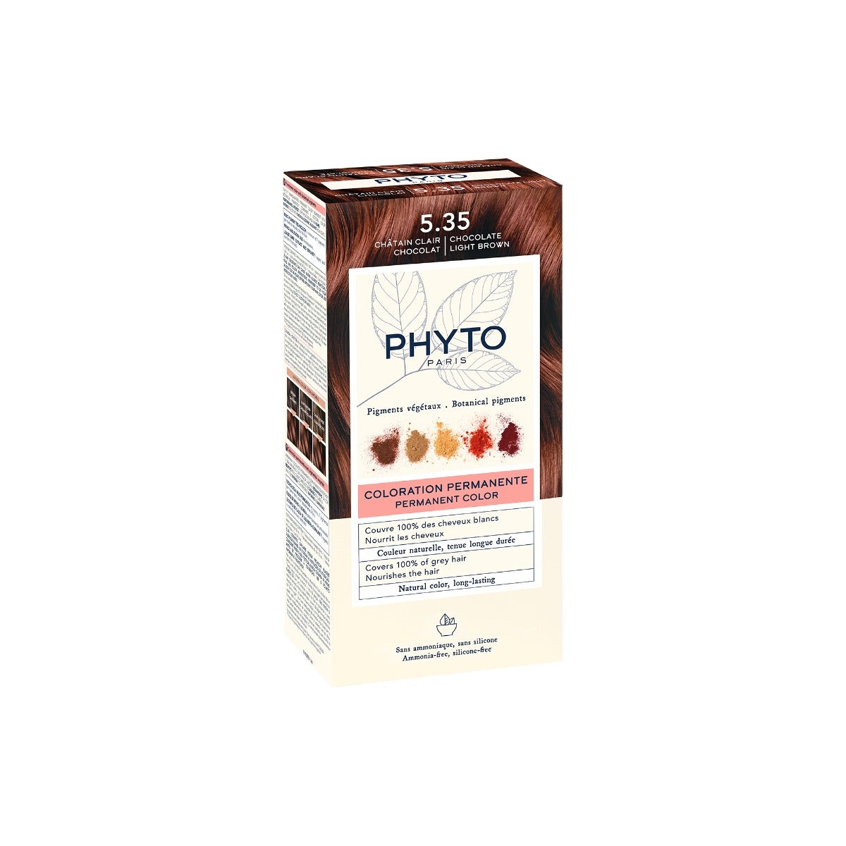 Phyto Phytocolor 5.35 Castano Chiaro Cioccolato Colorazione Permanente Per Capelli