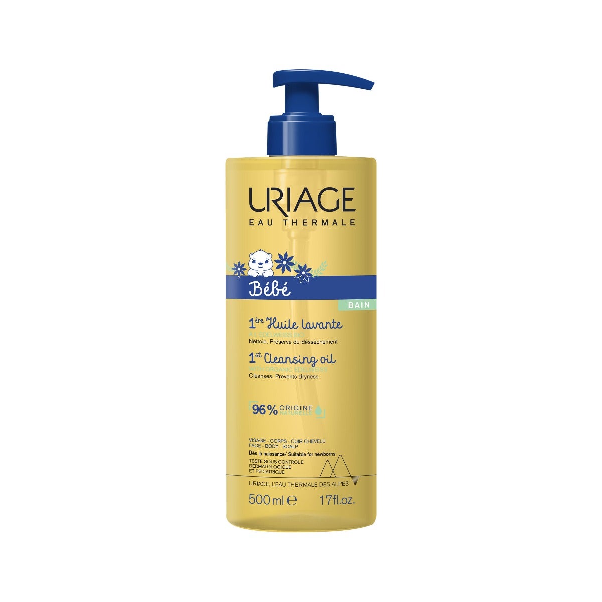 Uriage Bébé 1ère Huile Lavante Bain 500ml