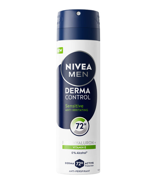 Nivea Men Derma Control Sensitive Deodorante Antitraspirante Spray 72H 150ml