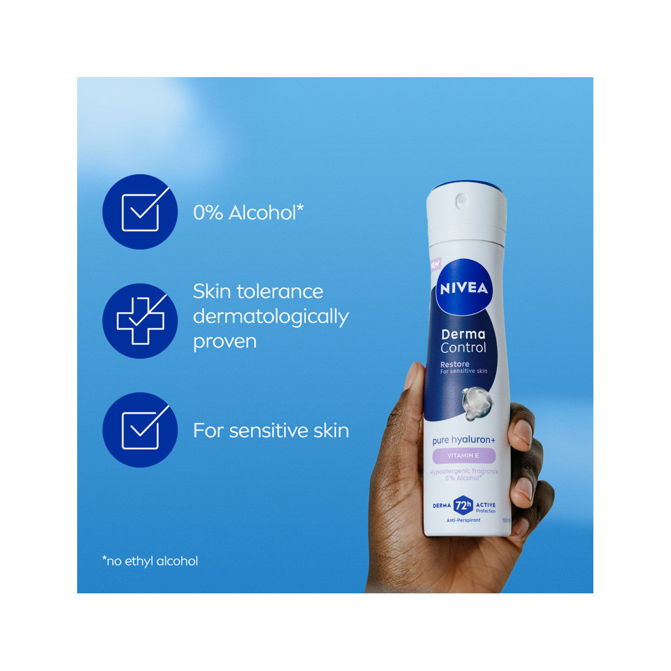 Nivea Derma Control Restore Deodorante Antitraspirante Spray 72H 150ml