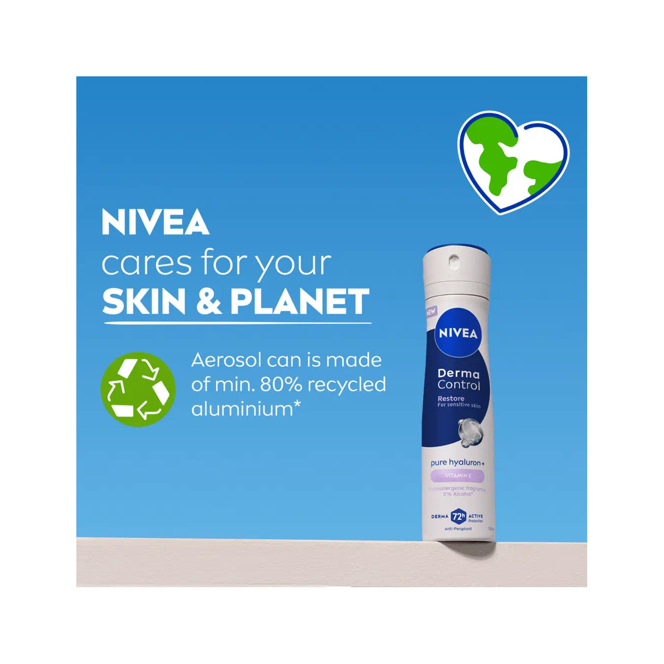 Nivea Derma Control Restore Deodorante Antitraspirante Spray 72H 150ml
