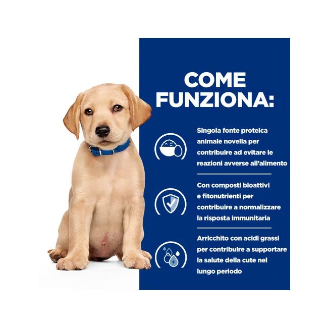Hill's Prescription Diet Derm Complete Puppy Crocchette Per Cuccioli Sacco 4Kg