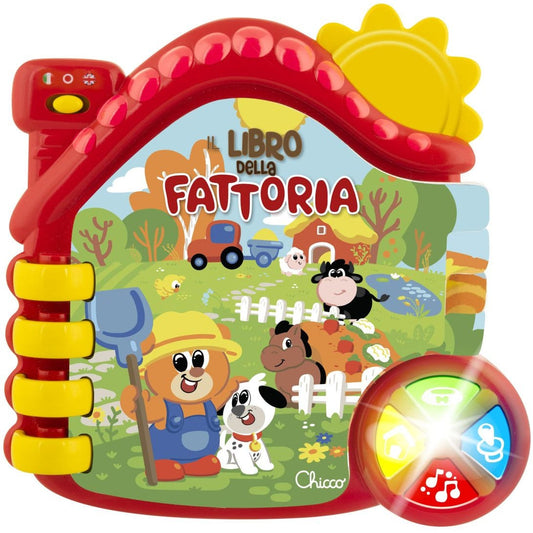 Chicco Gioco ABC Libro Parlante Fattoria 1 Pezzo 6Mesi+ Italiano/Inglese