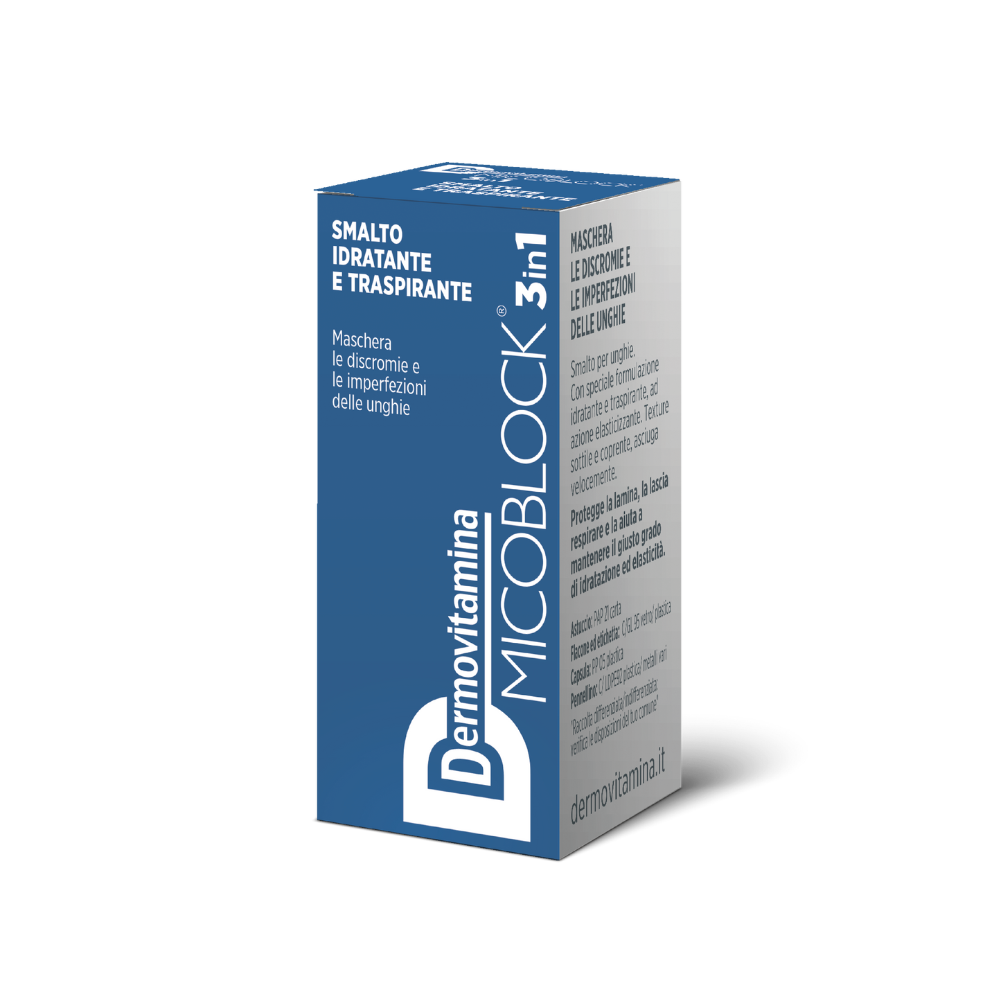 Dermovitamina Micoblock 3 In 1 Smalto Blu 5ml
