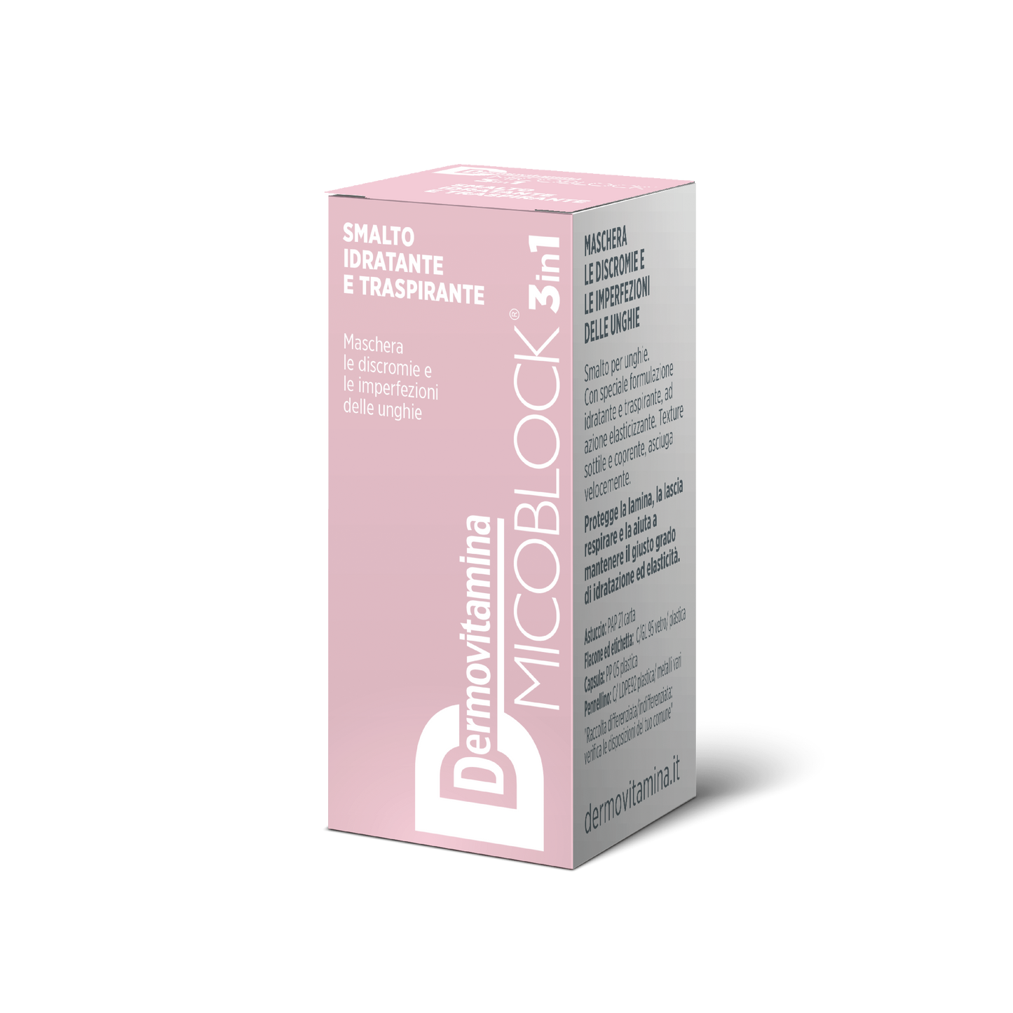 Dermovitamina Micoblock 3 In 1 Smalto Rosa Chiaro 5ml