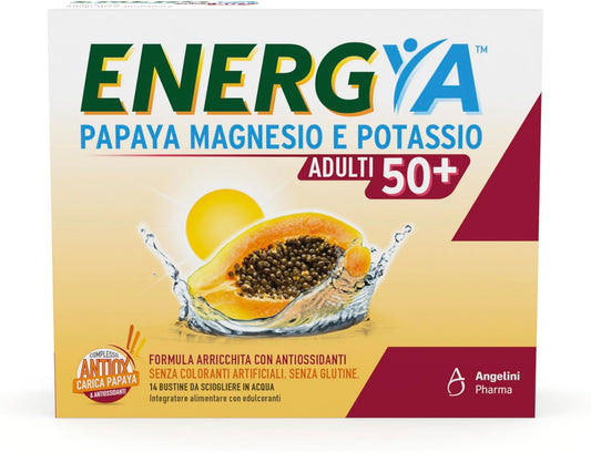 Energya Papaya Magnesio e Potassio Adulti 50+ 14 bustine