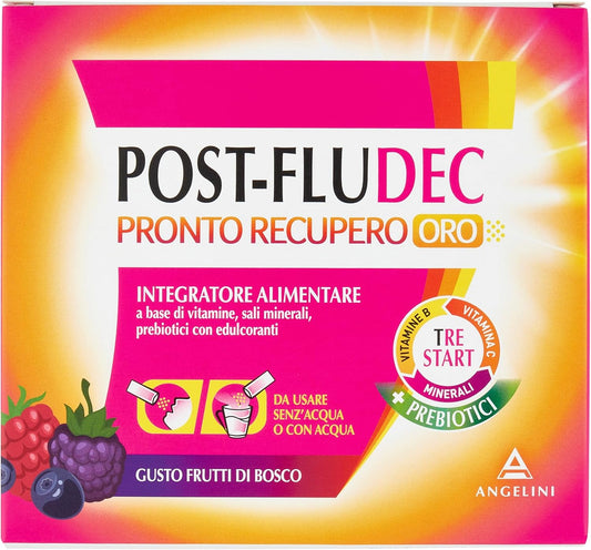 Postfludec Pronto Recupero Oro Gusto Frutti di Bosco 12 stick