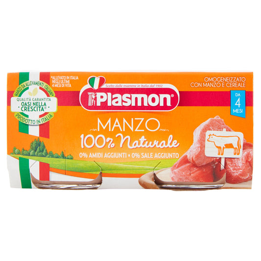 Plasmon Omog Manzo 80gx2pz
