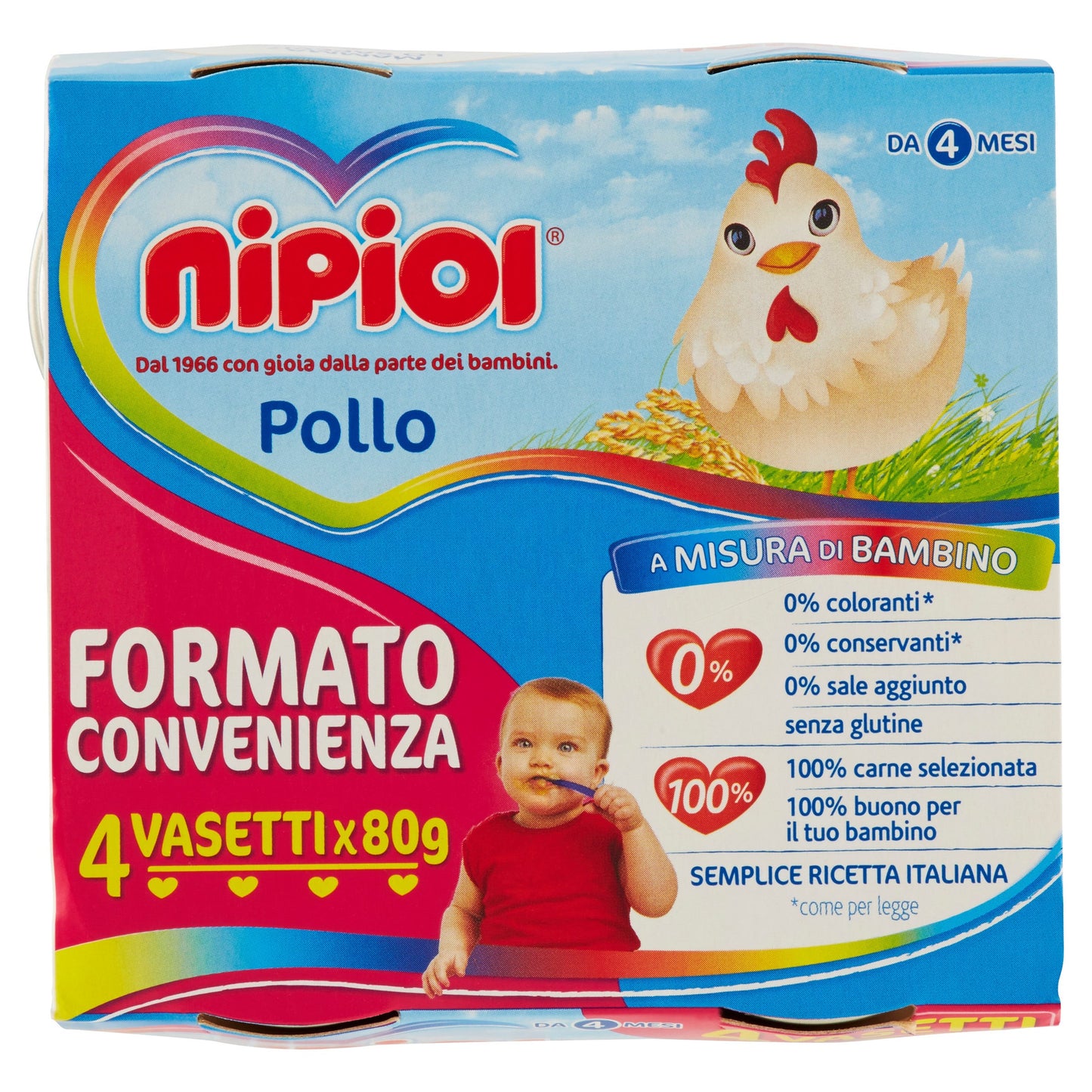 Nipiol Omogeneizzato Pollo 4x80g