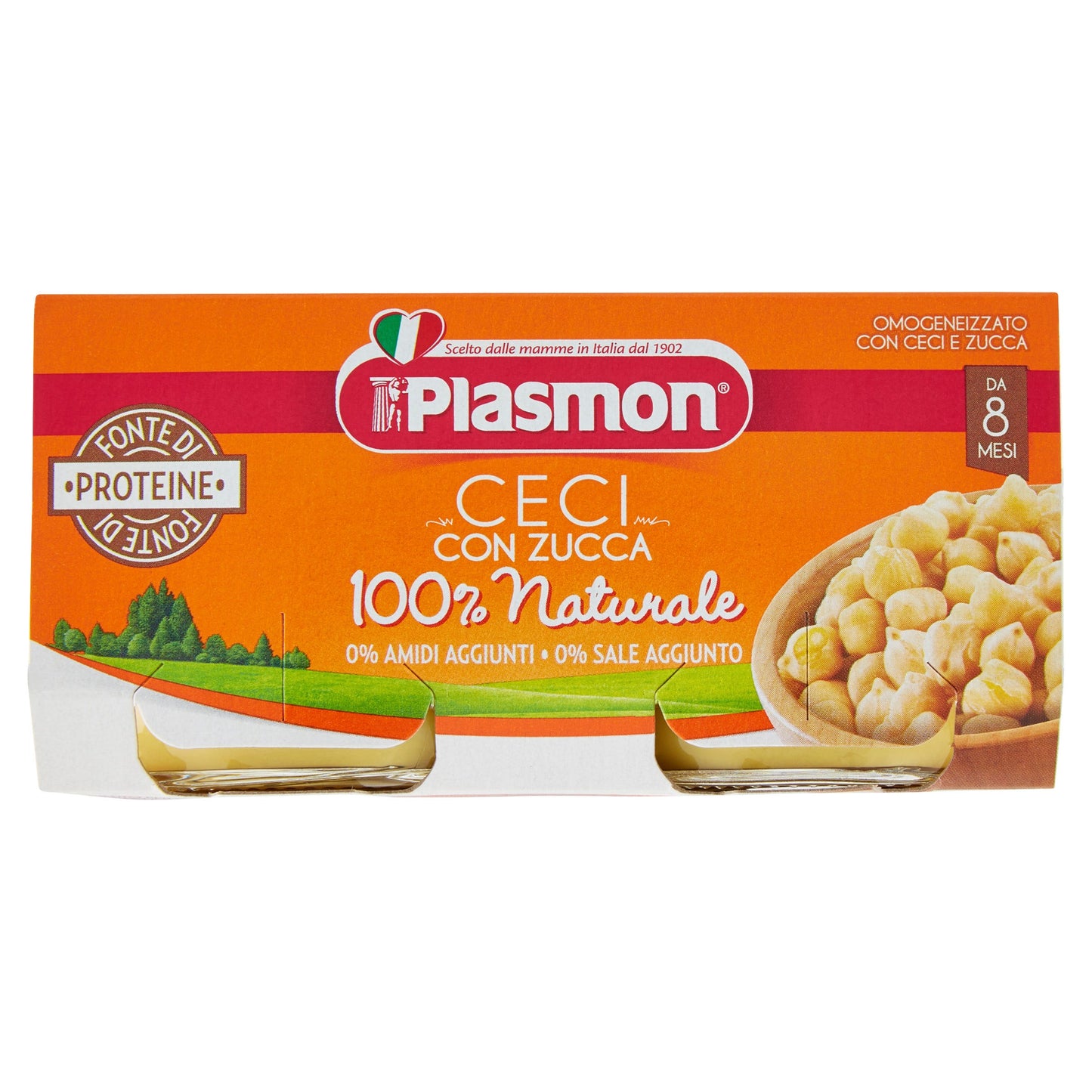 Plasmon Omog Ceci/zucca 2x80g