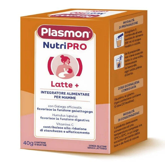 Plasmon Nutripro Latte+ Integratore Alimentare Per Mamme 10 Bustine