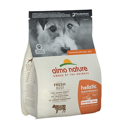 Almo Nature Holistic Maintenance Crocchette Manzo Cani Adulti Taglia Mini E Piccola Sacco 2kg
