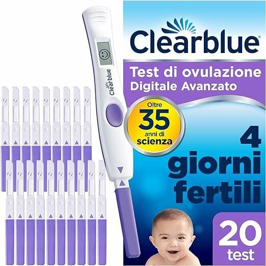 Test Di Ovulazione Clearblue Digitale Avanzato 20 Sticks