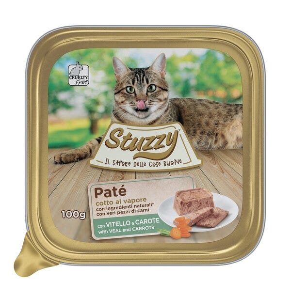 Stuzzy Patè Di Vitello E Carote Per Gatti 100g