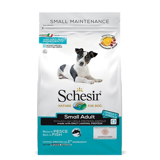 Schesir Ricco In Pesce Cibo Secco Cani Adulti Taglia Piccola Sacco 800g