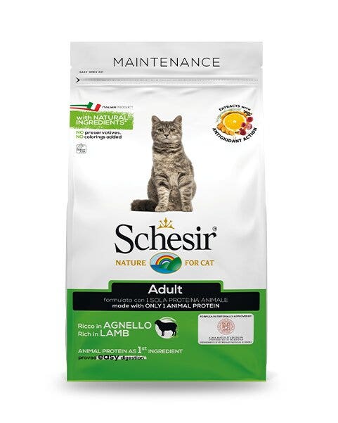 Schesir Adult Crocchette Gatti Adulti Ricco In Agnello Sacco 400 g