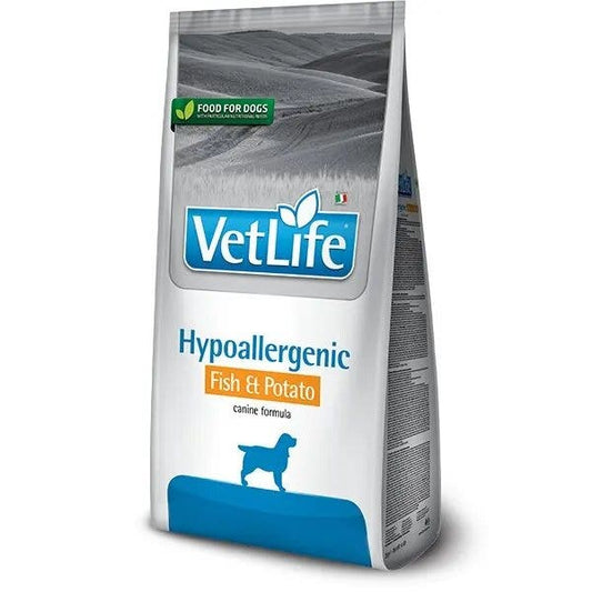 Farmina Vet Life Natural Canine Hypoallergenic Cibo Secco Pesce E Patate Per Cani Sacco 2kg