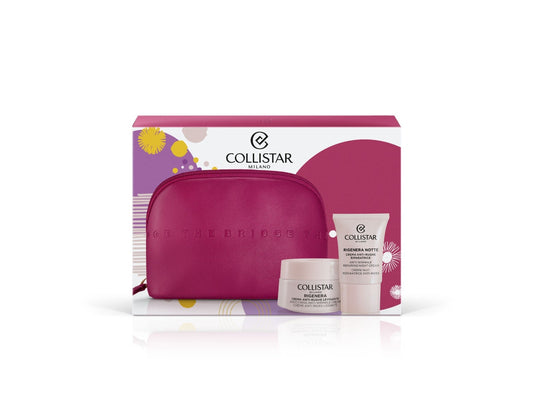 Collistar Cofanetto Rigenera Crema Viso Anti-Rughe 50ml + Crema Notte 15ml + Beauty-Bag The Bridge
