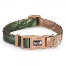 Camon Collare Regolabile Double Premium Verde/Ecru Per Cani Cuccioli 10x200cm/300mm