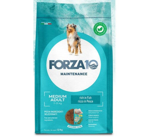 Forza 10 Mantenimento Cibo Secco Pesce Per Cani Adulti Taglia Grande Sacco 12kg