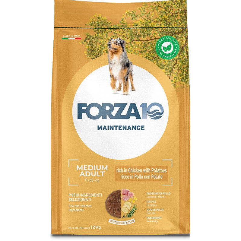 Forza10 Mantenance Pollo Con Patate Crocchette Per Cani Adulti Sacco 12kg