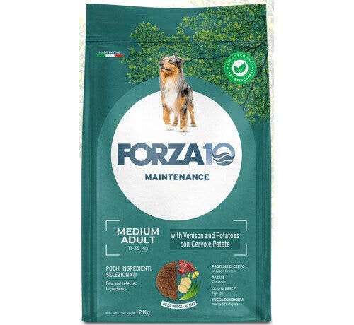 Forza 10 Maintenance Con Cervo E Patate Pe Cani Adulti Taglia Media Sacco 12kg