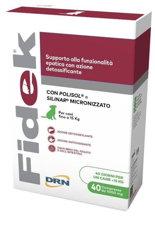 Drn Fidek Mangime Complementare Per Cani Fino ai 15kg 40 Compresse 1g
