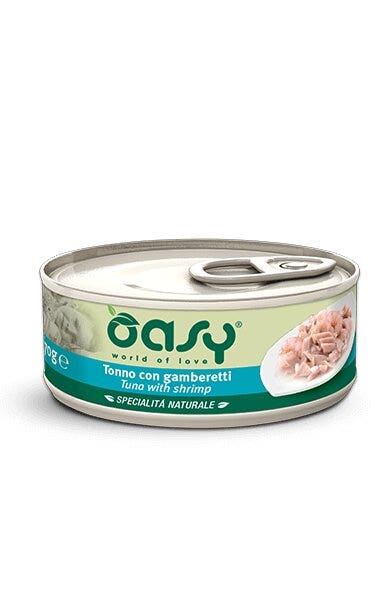 Oasy Wet Cat Tonno Con Gamberetti Cibo Umido Per Gatti Adulti 150g