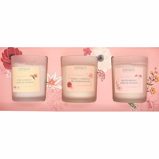 Nasoterapia Cofanetto Floral Charleston 3 Candele Profumate