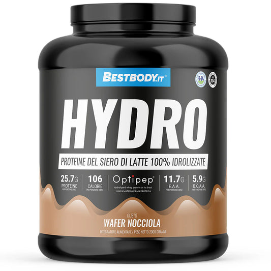 Bestbody Hydro PRO Proteine del Latte Idrolizzate Optipep DH4 Gusto Wafer Nocciola 2kg