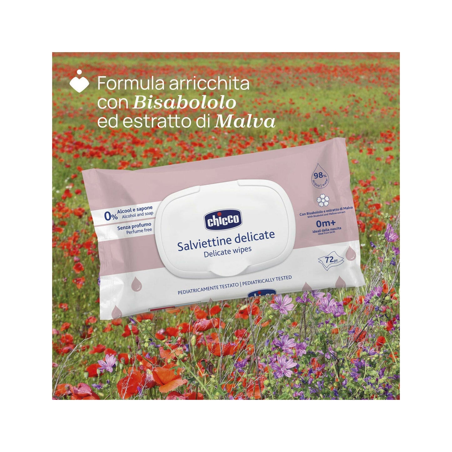 Chicco Salviettine Delicate 72 Pezzi