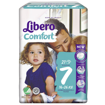 Libero Comfort 7 Pannolino Bambino 16-26kg 21 Pezzi