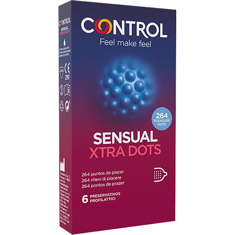 Control Sensual Xtra Dots 6 Preservativi