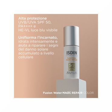 Isdin Fotoprotector Fusion Water Magic Repair Color 50ml SPF50