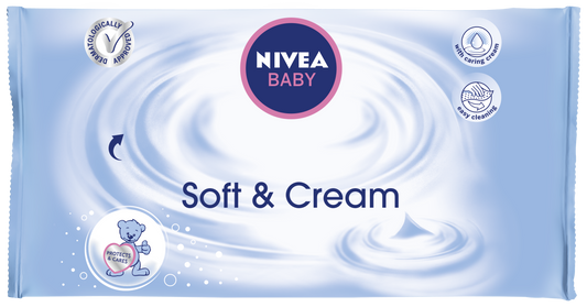 Nivea Baby Salviette Soft & Cream 63 Pezzi