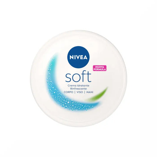 Nivea Soft Crema Idratante Corpo Viso Mani Multiuso Con Vitamina E E Olio Di Jojoba 300ml