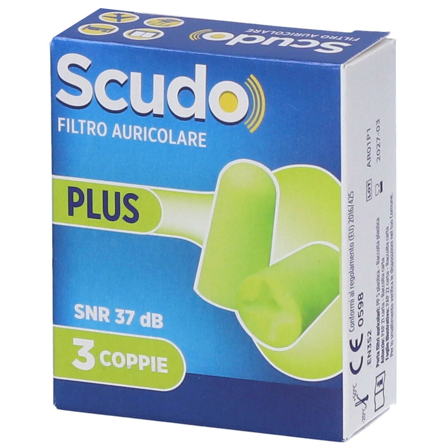 Earplug Scudo Plus 3 Coppie 6p