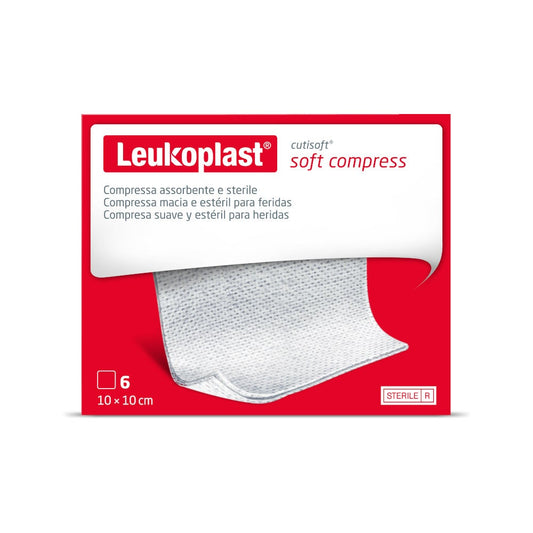 Garza Idrofila Compressa Cutisoft Tessuto Non Tessuto 10X10 Cm 6 Pezzi