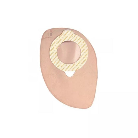 Sacca Colostomia A Due Pezzi Aggancio Adesivo Con Gui Di Sicurezza Fondo Chiuso Diametro 60mm Capacità 350ml Colore Beige 30 Pezzi