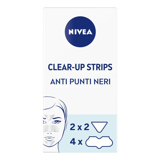 Nivea Clear-up Strips Zona T Cerotti Punti Neri Anti-imperfezioni Per La Pulizia Viso 6 Pezzi