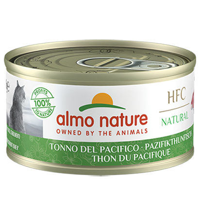 Almo Nature HFC Natural Cibo Umido Tonno Del Pacifico Per Gatti Adulti Lattina 70g